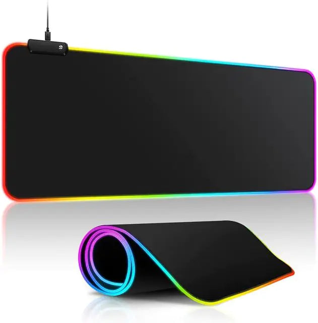 Alfombrilla de ratón LED para gamers resistente al agua